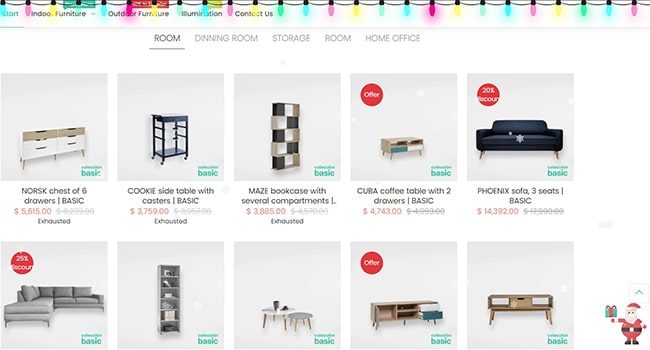 Mẫu website nội thất